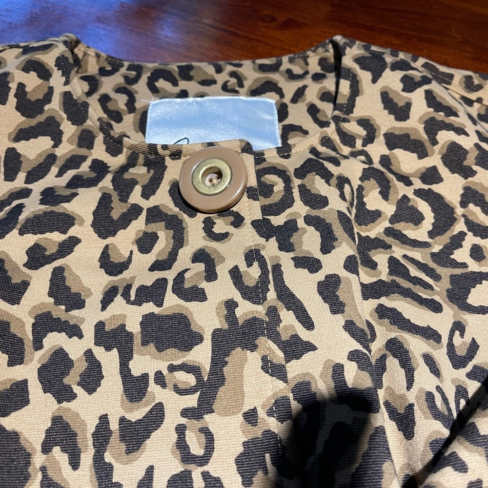 Leopard Print duster coat